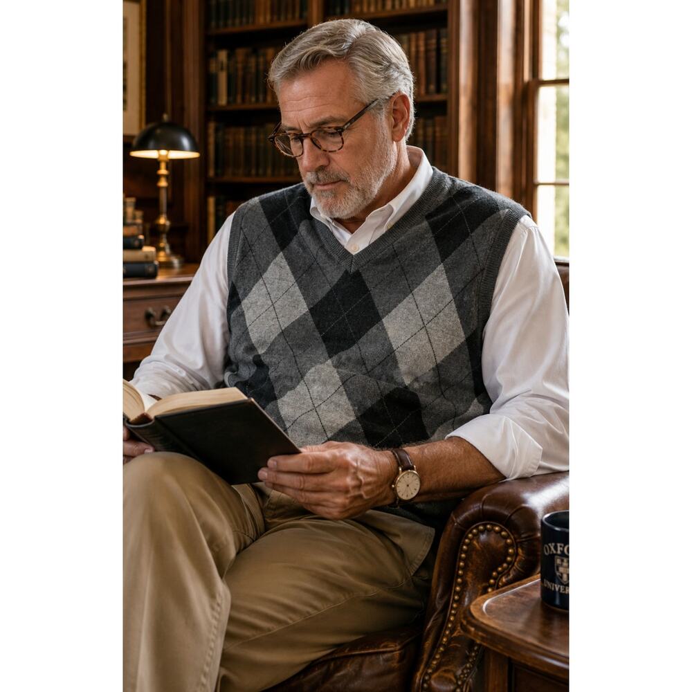Croft & Barrow Sleeveless Knit Vest Preppy Minimalist Grandpacore XXL Tall Mens